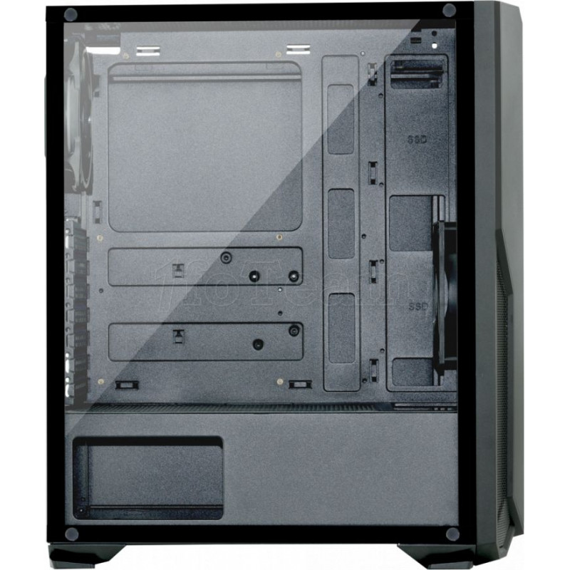 Boitier Moyen Tour ATX Advance compatible Phoenix RGB avec panneau vitré (Noir)