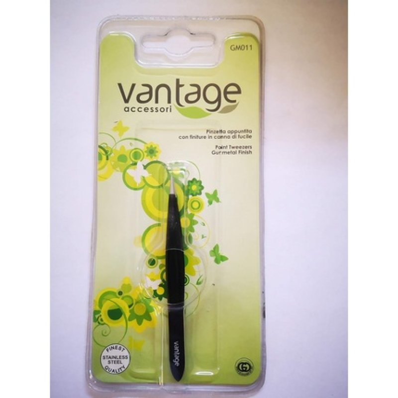 Vantage Eyebrow Tweezers Pointed Steel