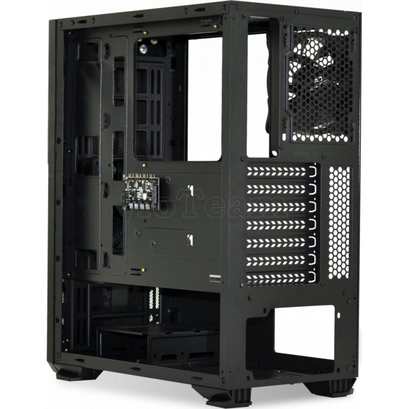 Boitier Moyen Tour ATX Advance compatible Phoenix RGB avec panneau vitré (Noir)