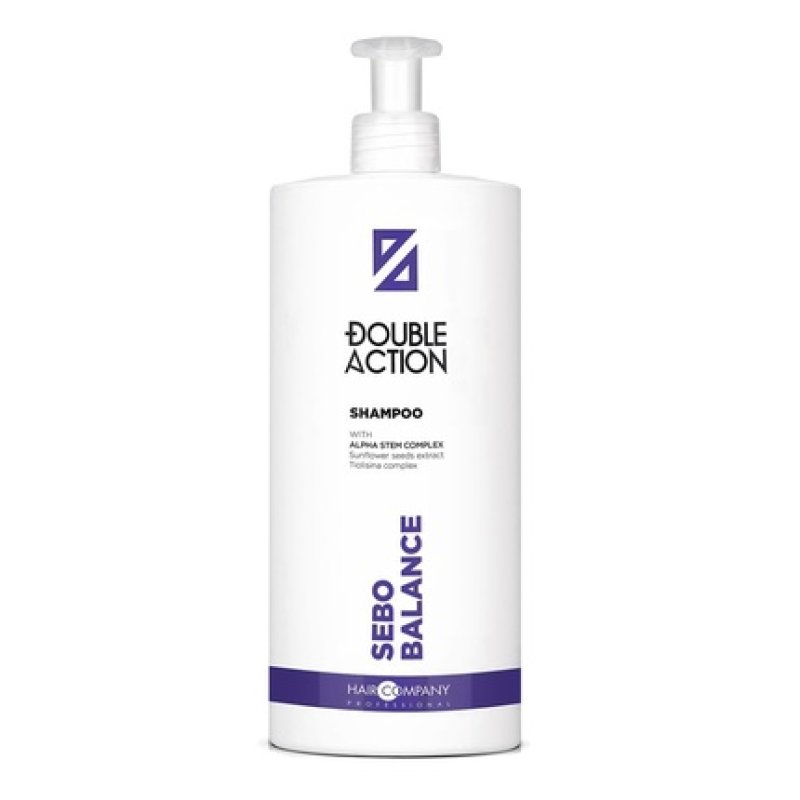 Double Action Shampoo Sebum Balance Regulates Excess Hair Oil 1000ml