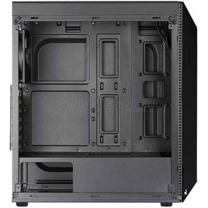 Boitier Moyen Tour ATX AeroCool compatible Shard Tempered Glass RGB avec panneau vitré (Noir)