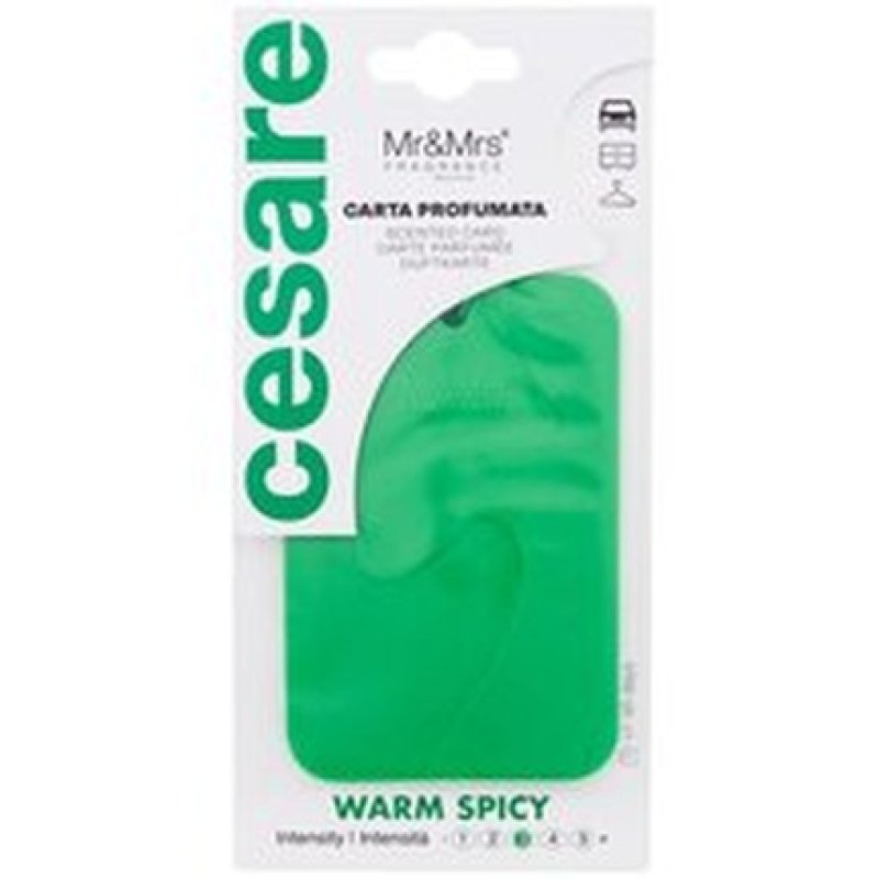 Mr & Mrs Fragrance Cesare Scented Card Warm Spicy - Car Air Freshener