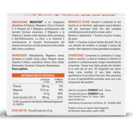 Magstar Minerals Rehydration Muscle Fatigue Reduces Muscle Cramps Immune Defense with Potassium, Magnesium, Zinc,