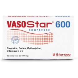 Vasostar 600 Chronic Venous Insufficiency Bioflavonoids Diosmin Leg Well-being Against Leg Heaviness and Swelling