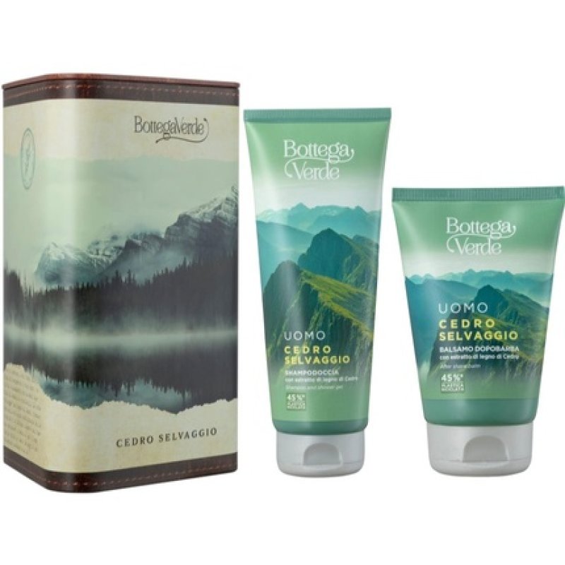 Bottega Verde Wild Cedar Christmas Gift Set (for Body and Face) for Men