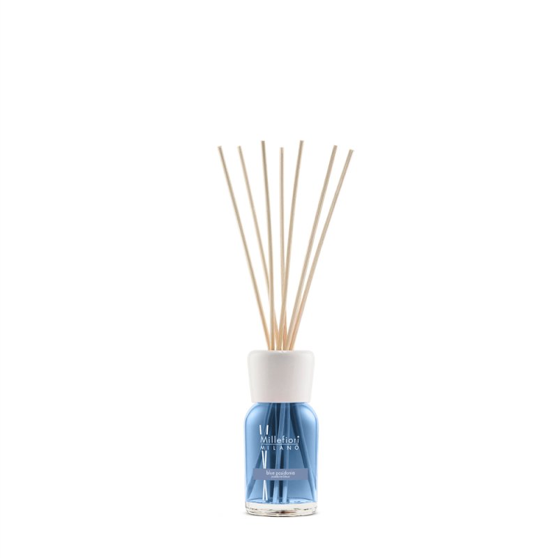Millefiori Blue Posidonia aroma diffuser Fragrance bottle Glass, Wood Blue, White, Wood
