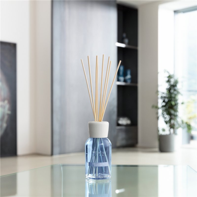 Millefiori Blue Posidonia aroma diffuser Fragrance bottle Glass, Wood Blue, White, Wood