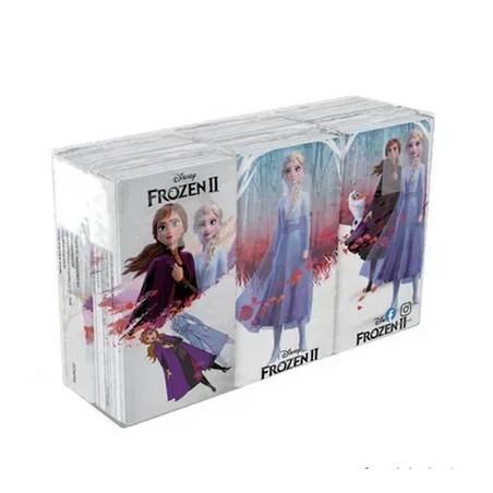 Kartika Frozen Ii Handkerchiefs - 6 Pieces, 9 Napkins, 4 Layers