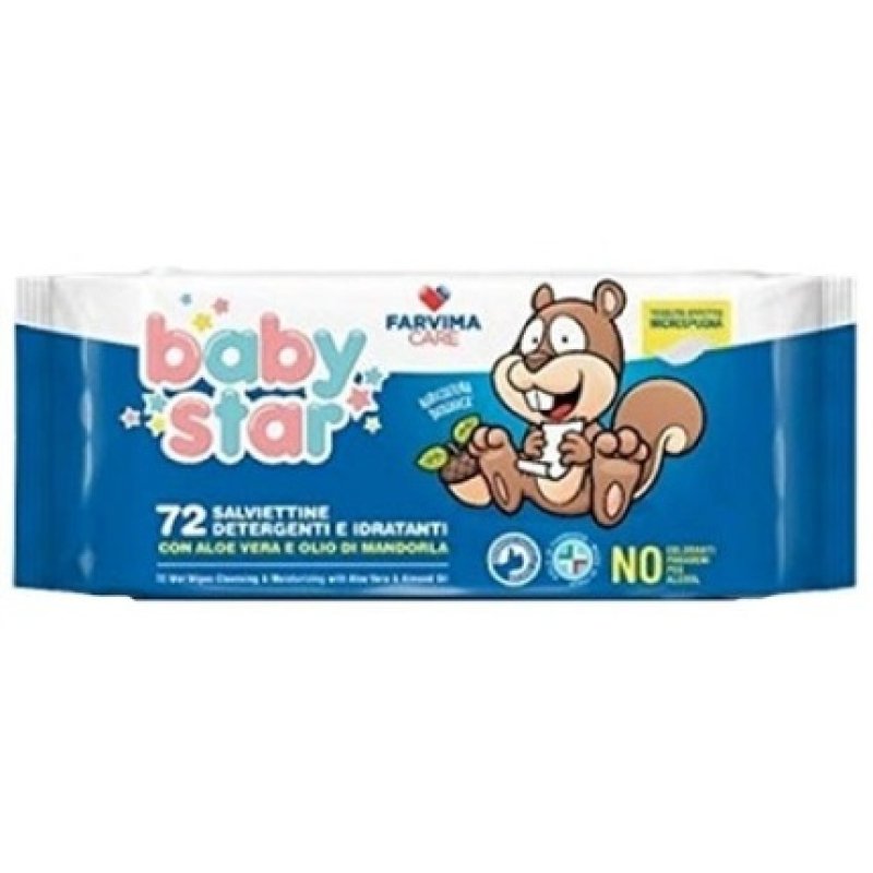 Babystar Baby Wipes Oat 120 Pieces