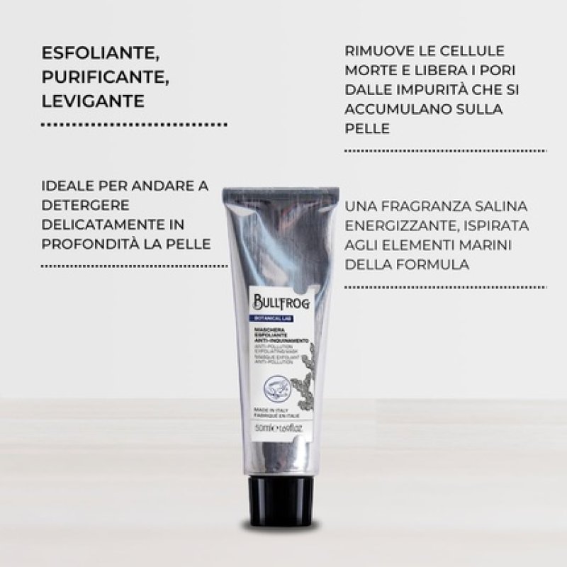 Bullfrog Anti-Pollution Peeling Mask - Cleanses, Purifies, and Smoothes