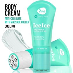 7Days Anti Cellulite Cooling Body Gel with Massage Roller for Women Moisturizes Skin Burning Up Fat Traps Smoothing Up