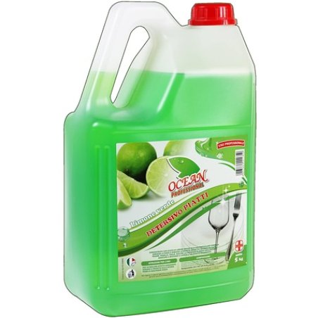 Ocean Professional Dishwashing Liquid, Lemon Green, 5 Kg