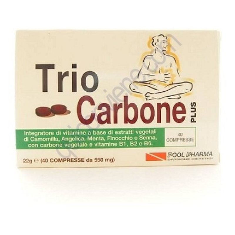 Pool Pharma Srl Triocarbone Plus Integrator 40 Tablets
