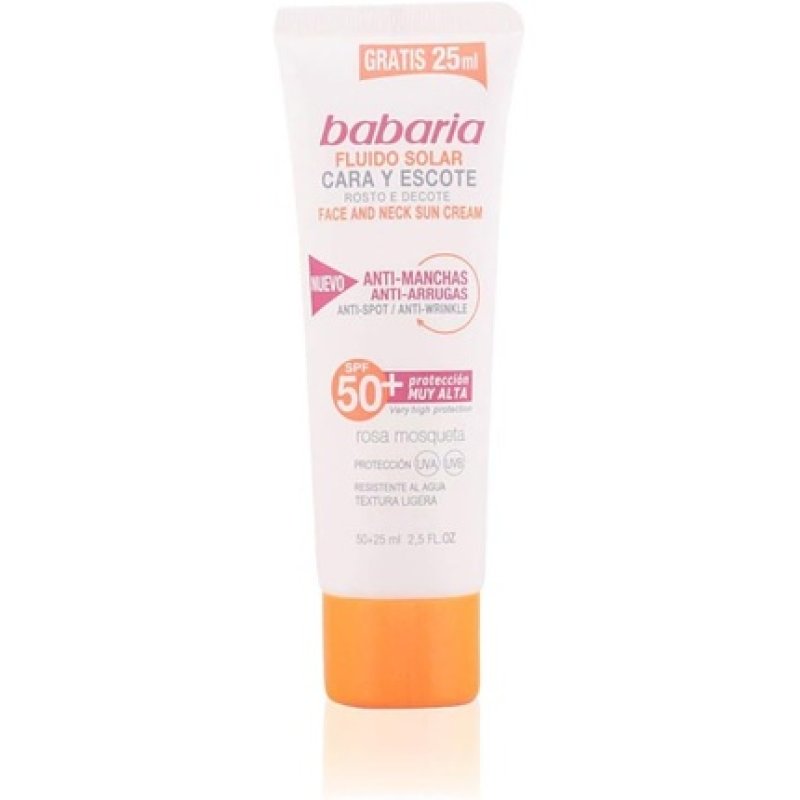 Babaria Face and Neck Anti-Blemish Sunscreen Fluid SPF50 75ml