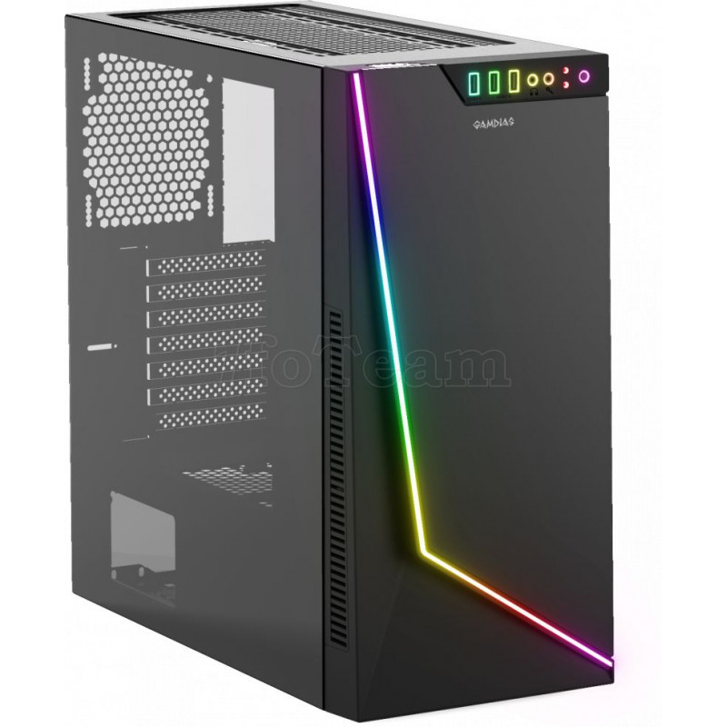 Boitier Moyen Tour ATX Gamdias Argus M1 RGB avec panneau vitré (Noir)