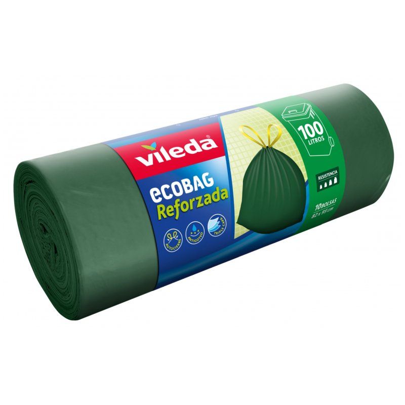 Vileda Ecobag trash bag 100 L Green 10 pc(s)