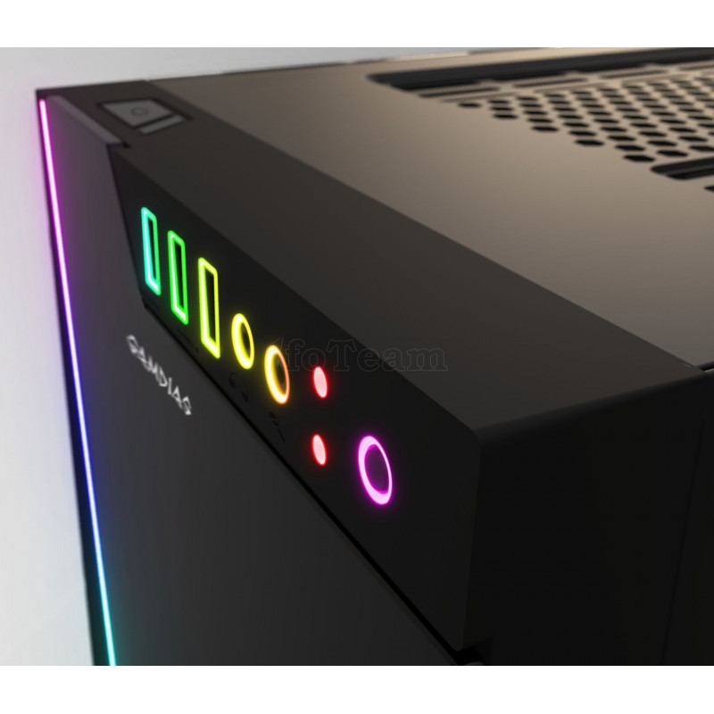 Boitier Moyen Tour ATX Gamdias Argus M1 RGB avec panneau vitré (Noir)