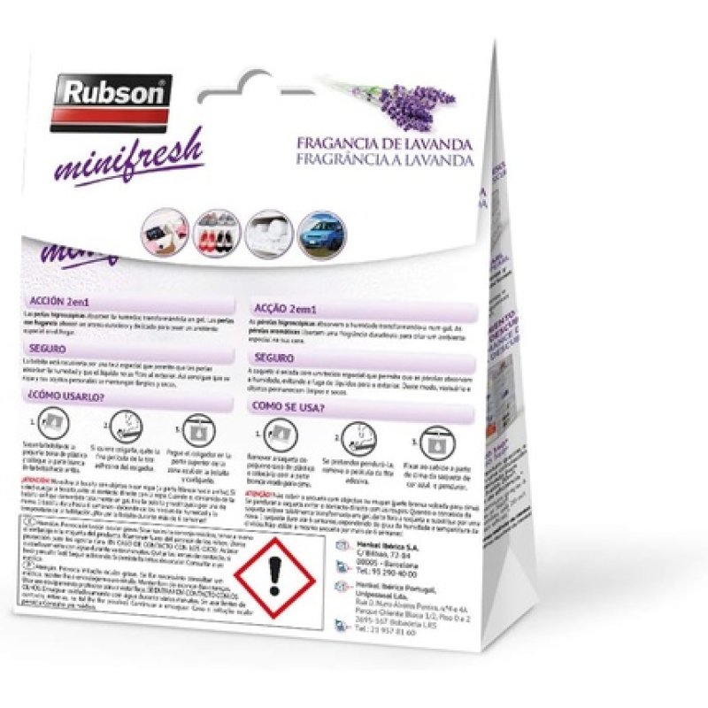 Rubson MiniFresh Dehumidifier for Cabinets Plastic Lavender