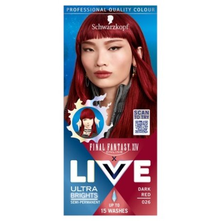 Schwarzkopf Live Hair Color 026 Dark Red