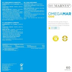 Omegamar 1200 Omega 3 DHA and EPA Supports Normal Heart Function High in Omega-3 Fatty Acids Gluten-Free Lemon Flavor