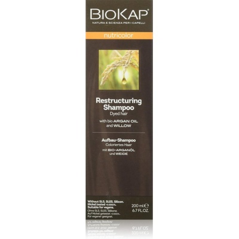 Biokap Mild Shampoo for Daily Hair Washing with Sweet Almond Oil and Yucca