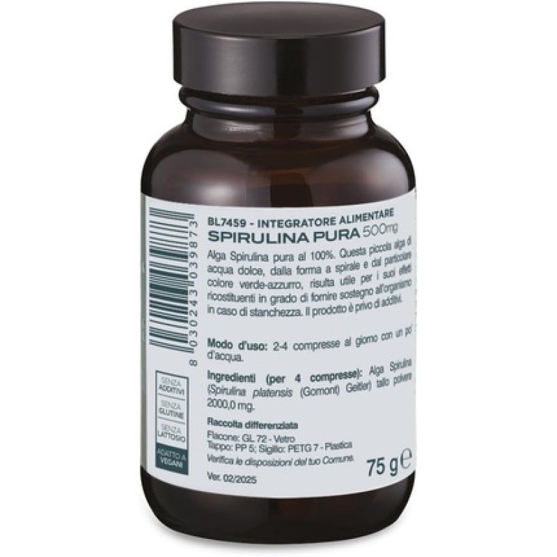 Bios Line Principium Pure Spirulina 150 Tablets 500mg Supplement