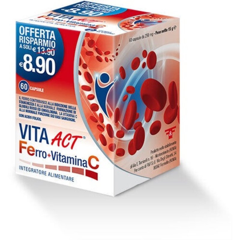 ACT Life Line Act Ferro Vitamin C Dietary Supplement 60 Tablets