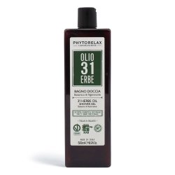 Phytorelax Laboratories Vegan & Organic Herbal Oil 31 Shower Gel Balsamic and Regenerating 500ml