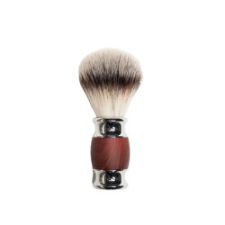 Depot Luxury Wood Steel Face Shaving Brush No 731 - Silver Brown