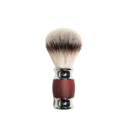 Depot Luxury Wood Steel Face Shaving Brush No 731 - Silver Brown