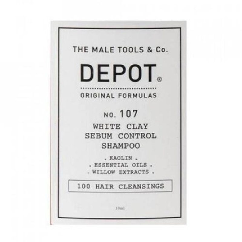 Depot Nr. 107 Whiteclay Sebumcontrol 10ml Oily Hair Shampoo