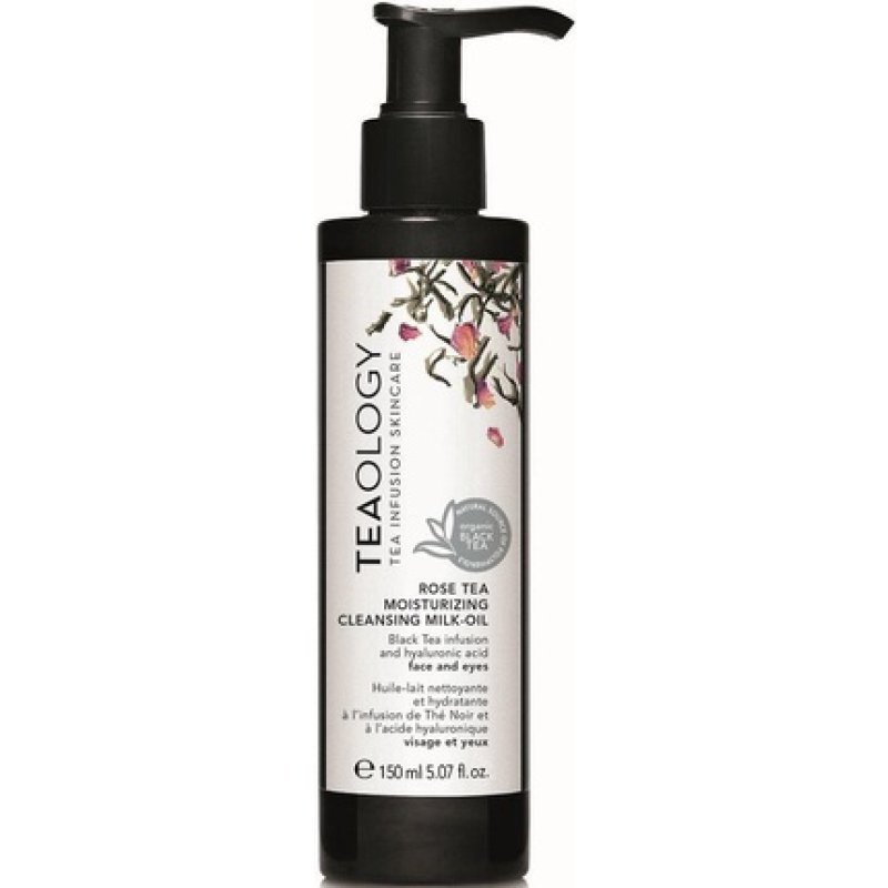 Teaology Rose Tea Moisturizing Cleansing Milk-Oil - Cleansing Milk Face - With Hyaluronic Acid - 150 Ml