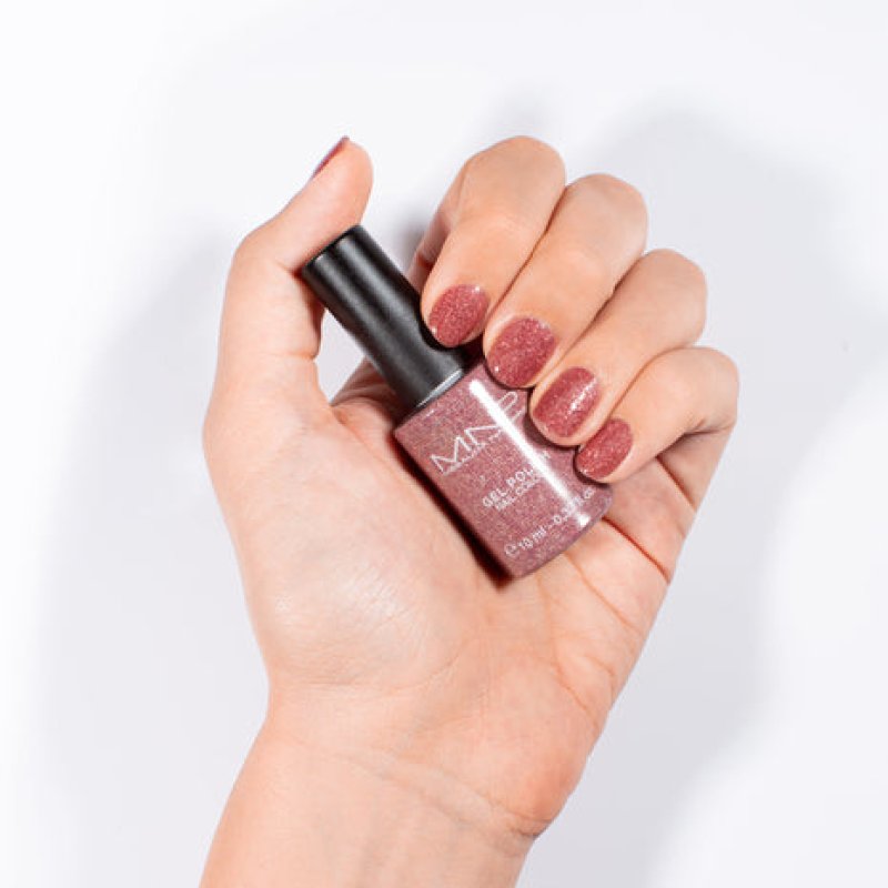 Mesauda Nail Pro MNP Pink Glitter vernis à ongles avec gel 10 ml Rose