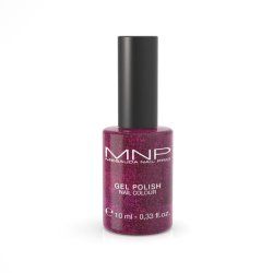Mesauda Nail Pro MNP 100% Gel Polish, Purple Glitter, 10ml