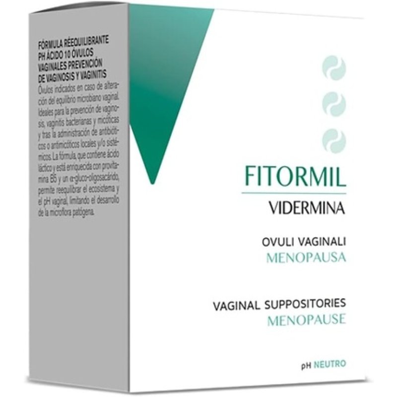 Vidermina Fitormil Md 10 Vaginal Ovules