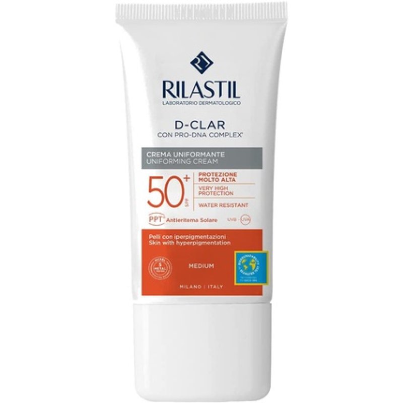 Rilastil Sun System - D-Clar Crema Fotoprotettiva Uniformante Medium Spf50 ,40ml