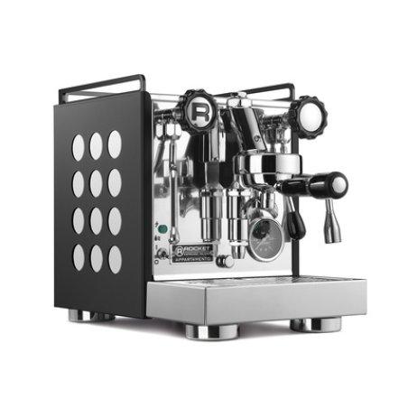 Rocket Appartamento Kompakte Siebtrager Espressomaschine - Black White