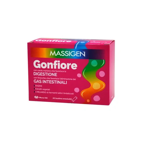 Massigen Gonfiore Digestive Supplement 20 Sticks