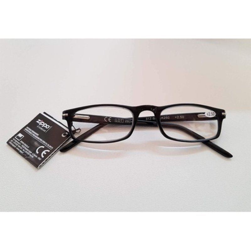 Reading Glasses Unisex Black 1.00 Diopter