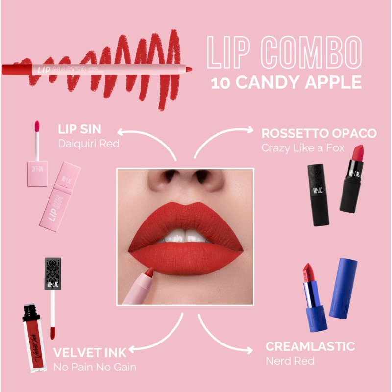 Mulac Cosmetics Lip Master 10 Candy Apple