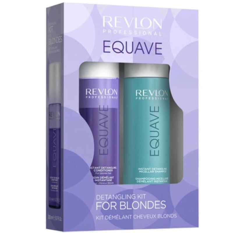 Revlon Equave Detangling Kit Blonde Shampoo 250ml Conditioner 200ml
