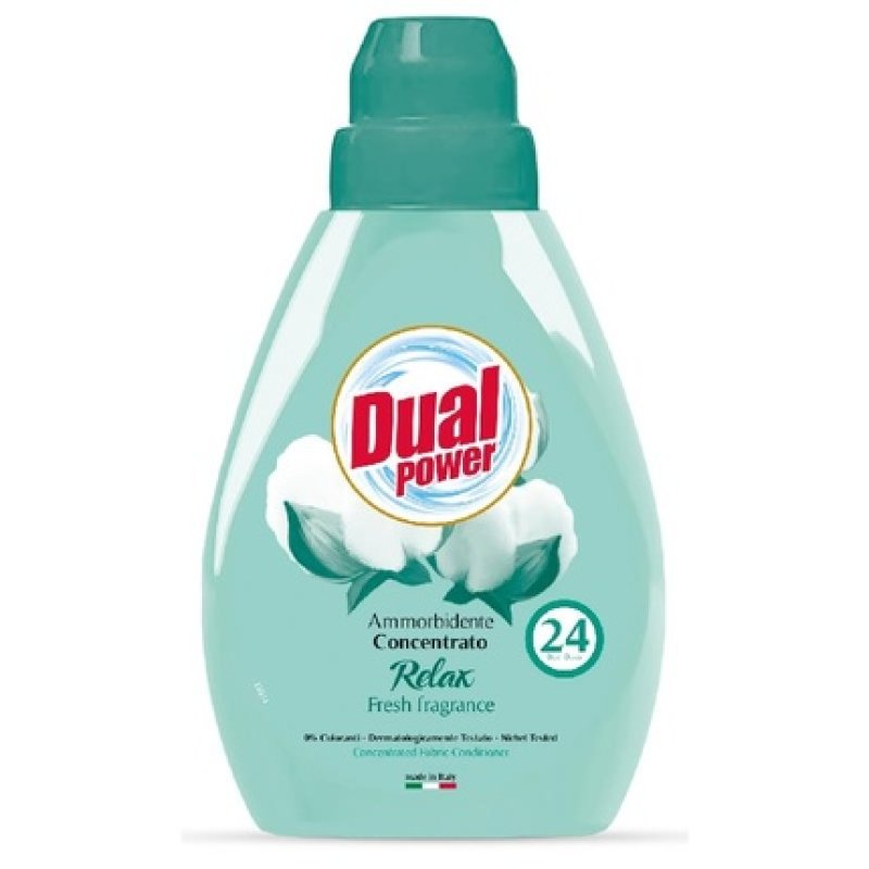 DUAL POWER AMMORBIDENTE 600 ML CONC24 MIS REALX Fabric Softener