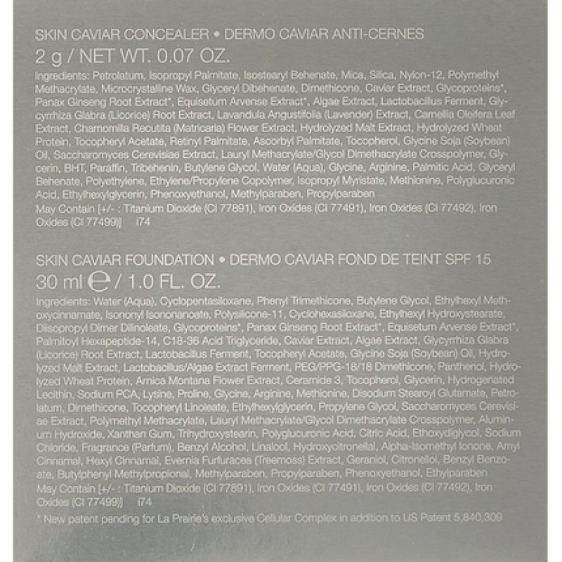 La Prairie Skin Caviar Concealer Foundation SPF 15 Cream Peche 1 Ounce