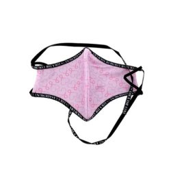 Reusable Cloth Sanitary Mask Lola Casademunt Black Pink Hearts