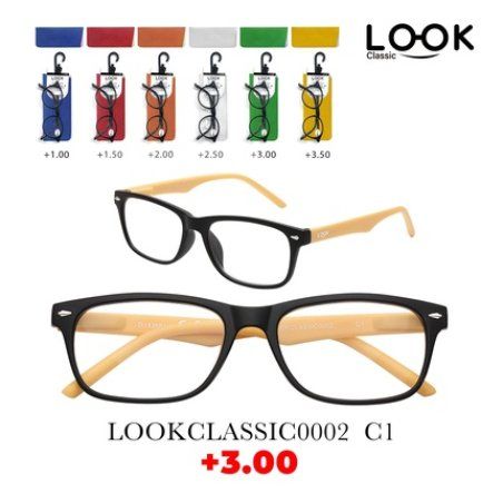 Look Optics Look Classic 0002 C1 3.00 Classic Glasses