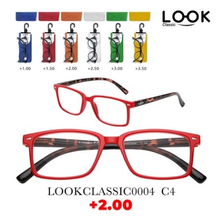 Look Optics Look Classic 0004 C4 2.00 Classic Glasses