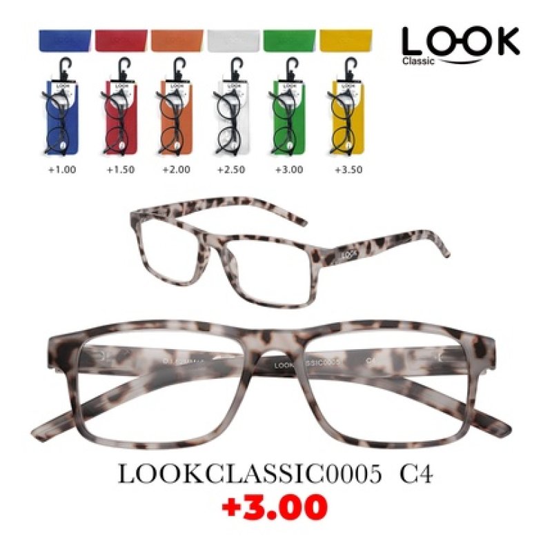 Look Optics Look Classic 0005 C4 3.00 Classic Glasses