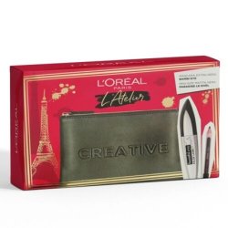 L'Oreal Paris Atelier Pouch Set with Bambi Mascara and Pencil