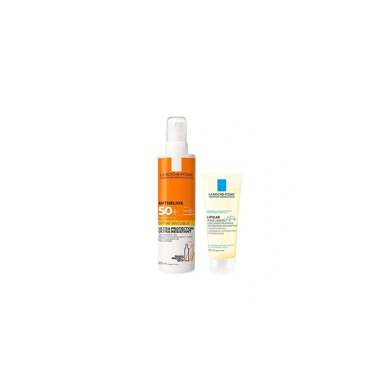 La Roche Posay Anthelios Sunscreen Spf 50 200 Ml And Lipikar Cleansing Oil Ap Anti-Redness 100 Ml