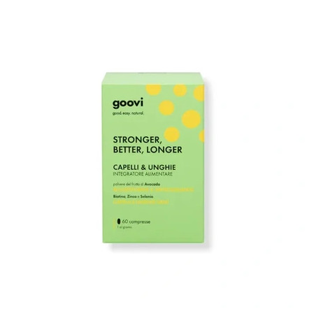 The Good Vibes Company Srl Goovi Hair And Nails Supplement 60 Tablets